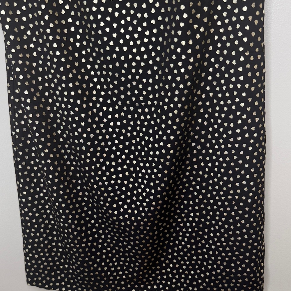 J. Crew Factory Black and Gold Flirty 90’s Y2K Dress Size 4 - Picture 3 of 9